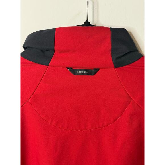 Columbia Titanium Men’s XL Red Black Softshell Jacket Outdoor Hiking Interchange - Picture 8 of 11